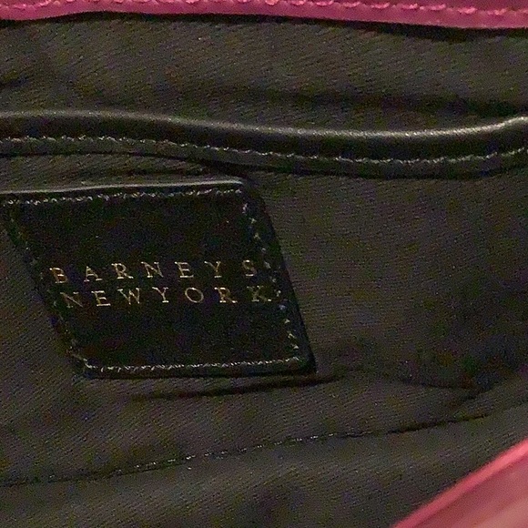 BARNEYS NEW YORK fuschia pink golden link bag - Picture 4 of 11